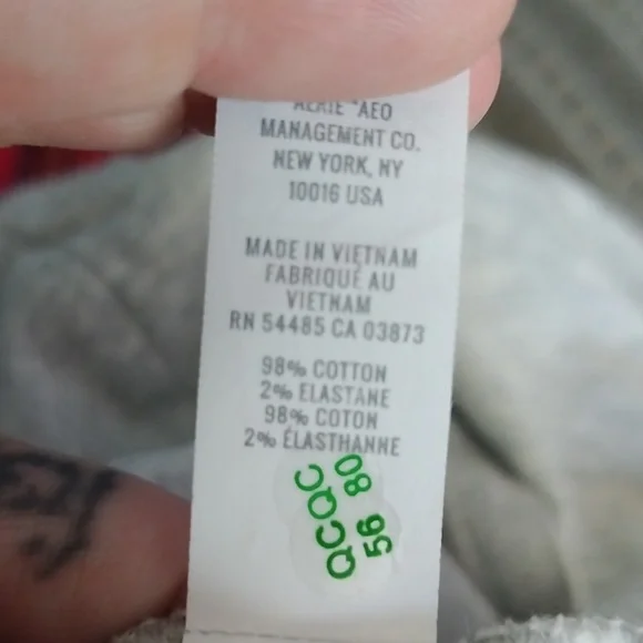 Offline By Aerie Light Gray Crop Top Sz S - Picture 5 of 5